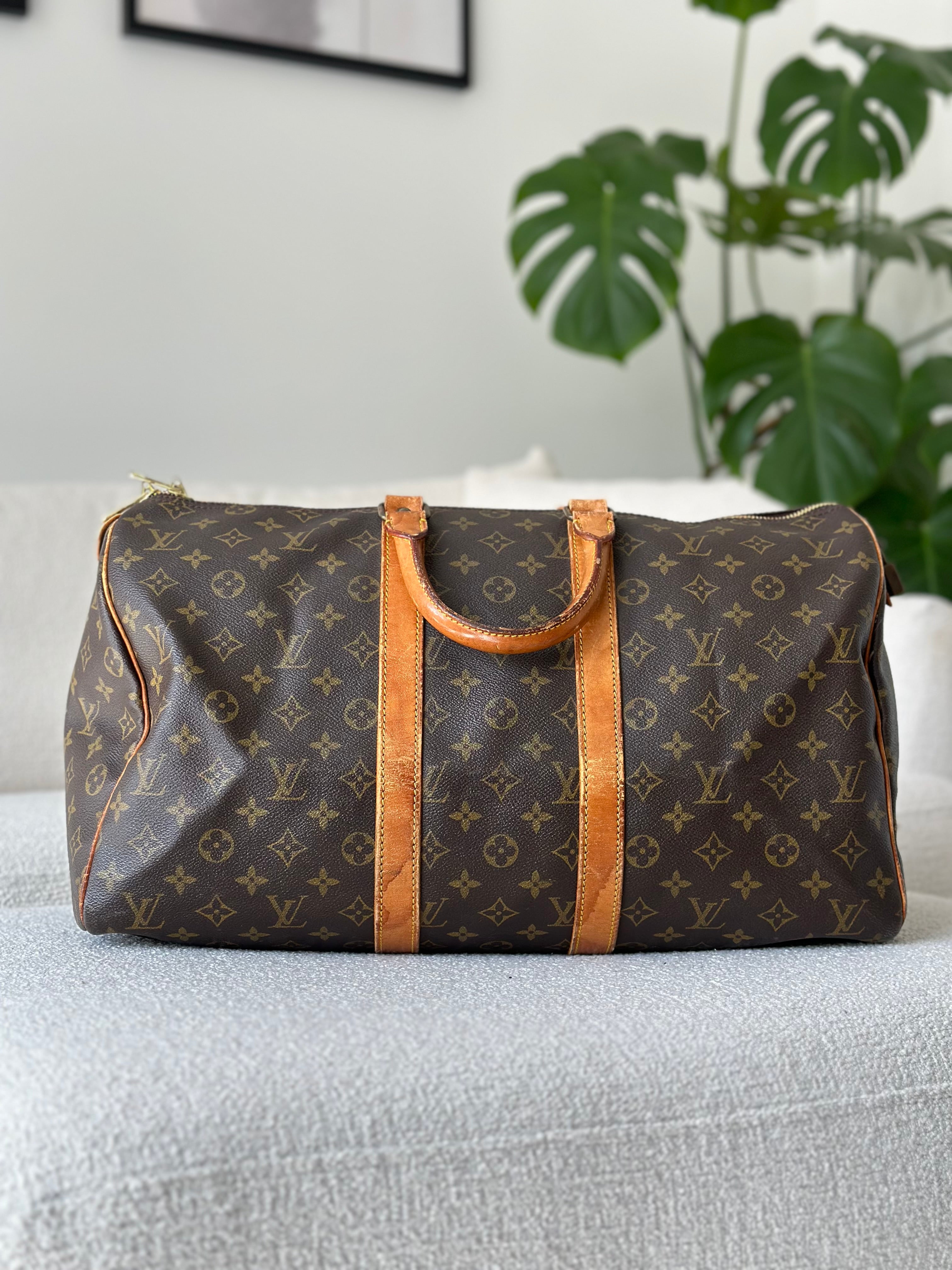 Louis Vuitton Vintage Monogram Travel Bag Keepall, 45