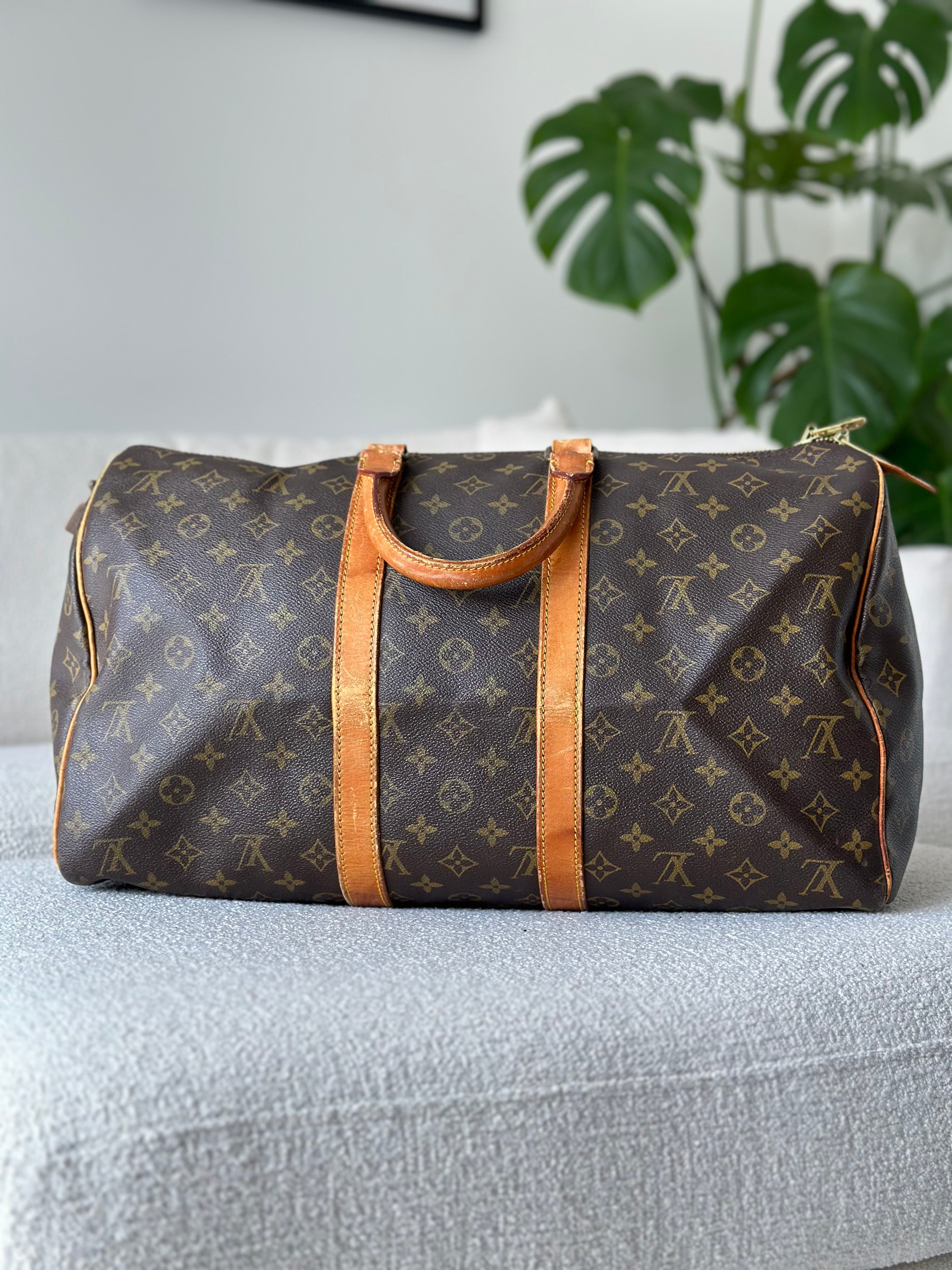 Louis Vuitton Vintage Monogram Travel Bag Keepall, 45