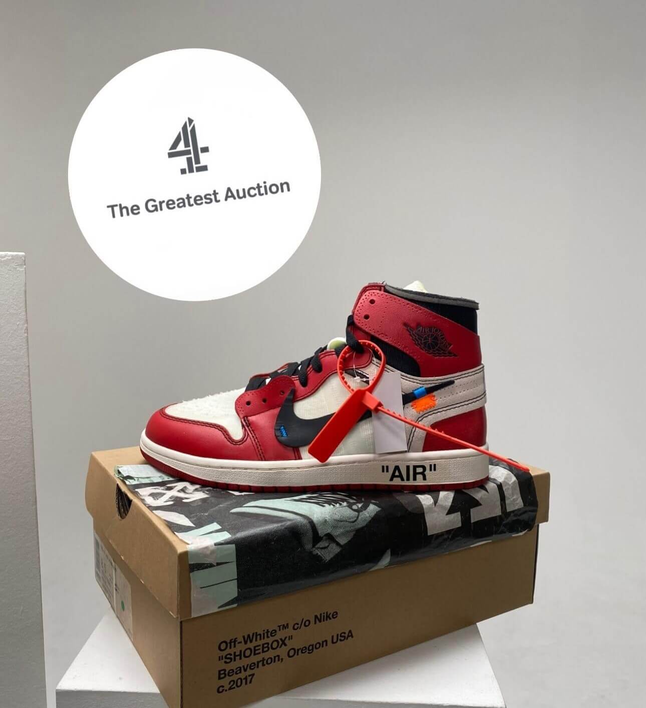 Off-White Sneakers Go Under Auction on 'The Greatest Auction' Channel 4