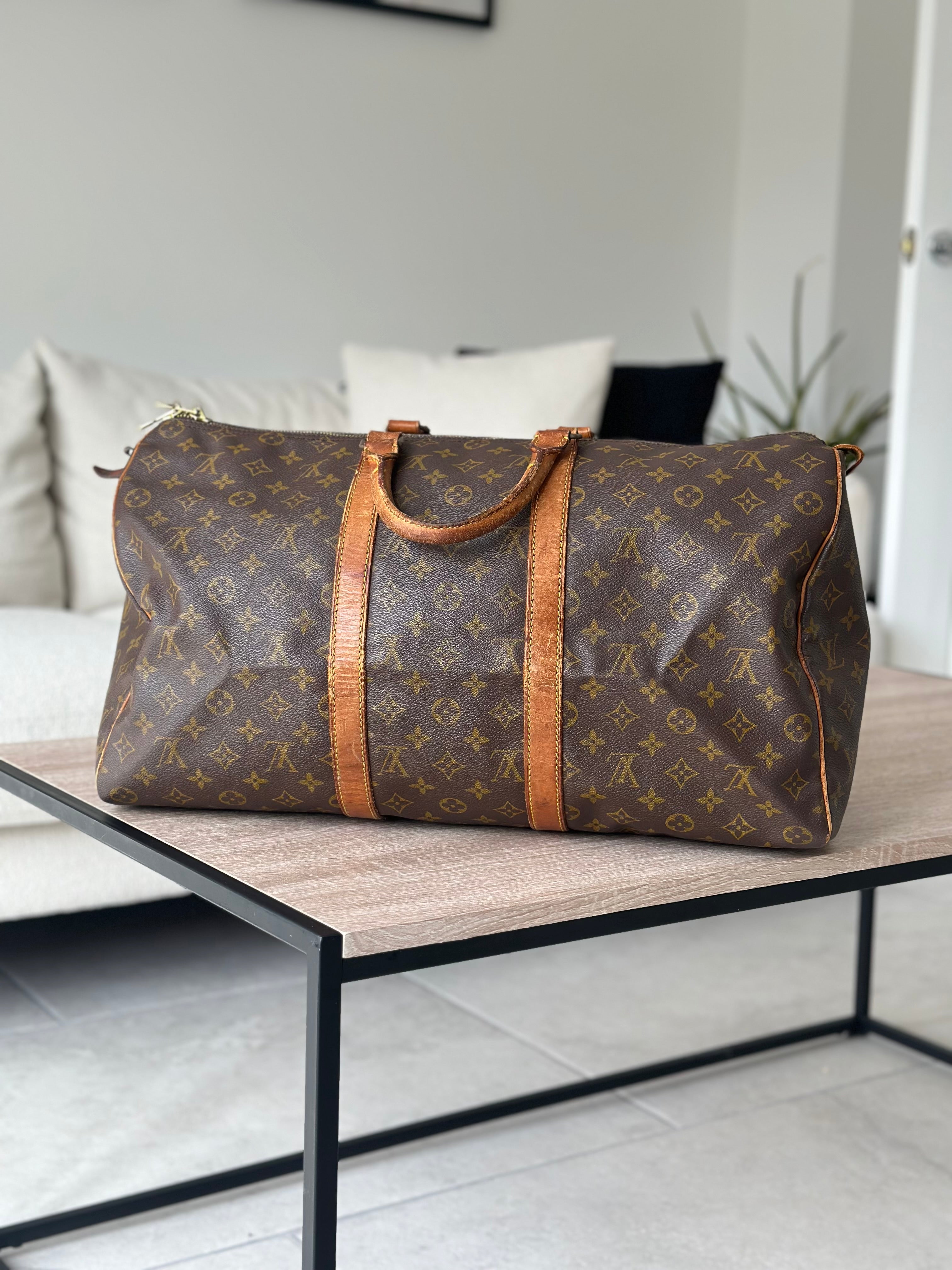 Louis Vuitton Vintage Monogram Travel Bag Keepall, 50