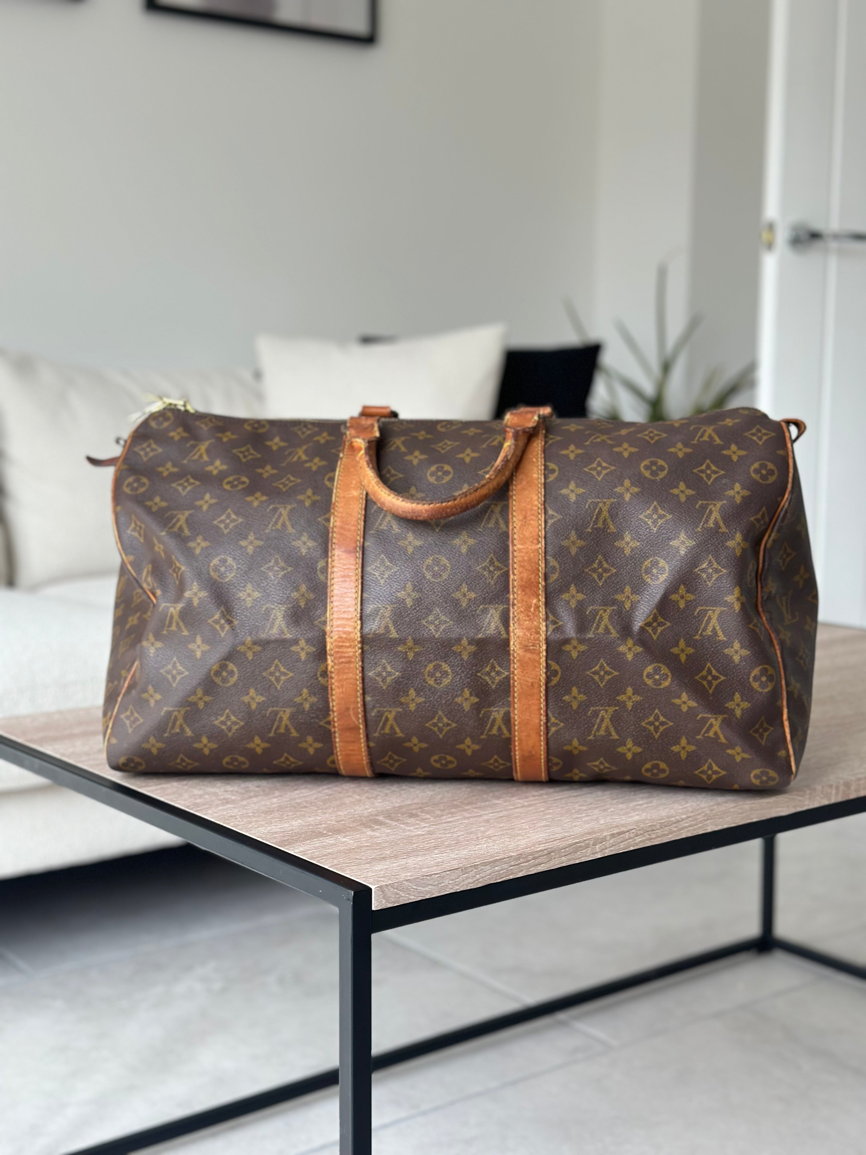 Louis Vuitton Vintage Monogram Travel Bag Keepall, 50