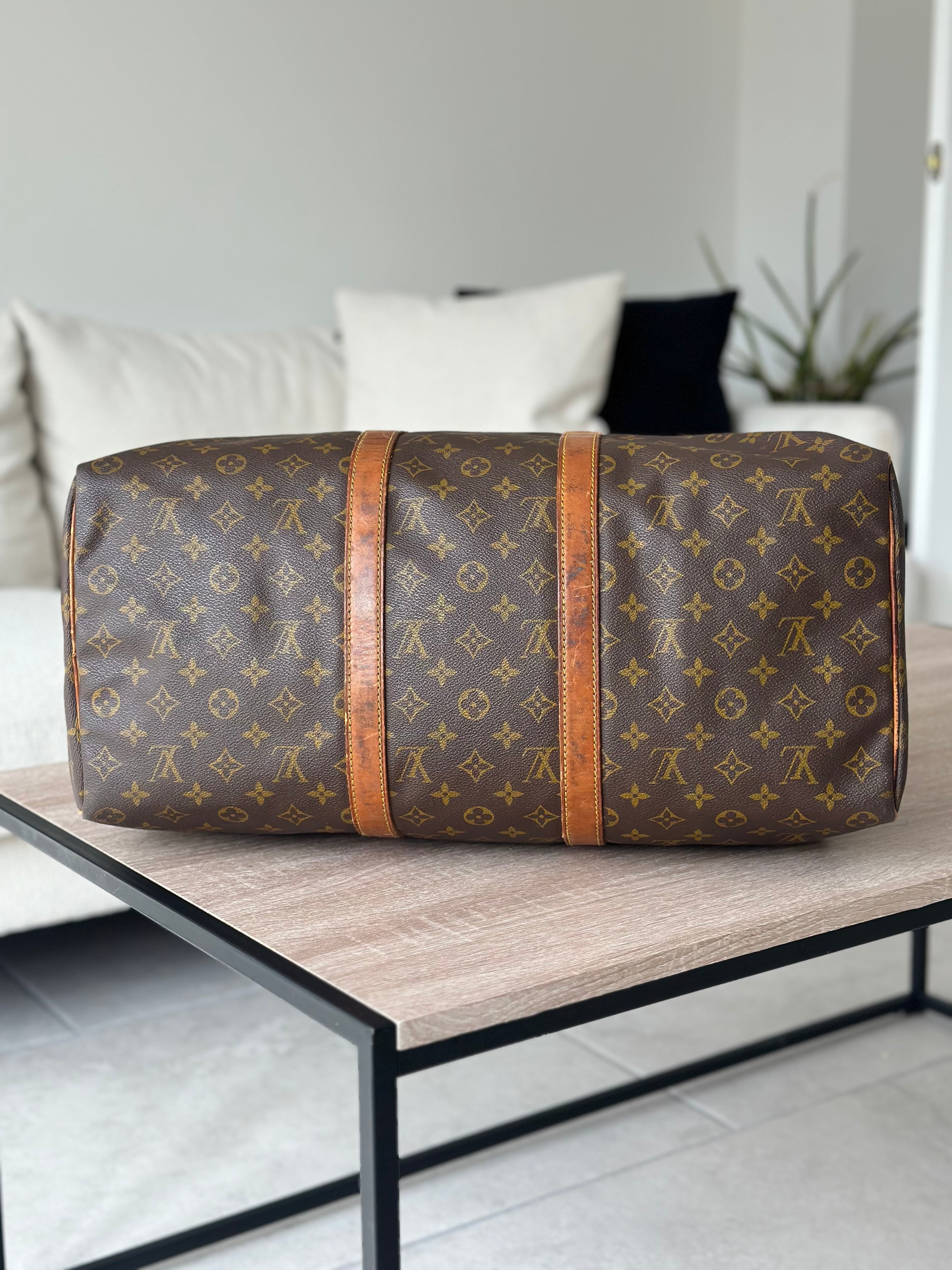 Louis Vuitton Vintage Monogram Travel Bag Keepall, 50