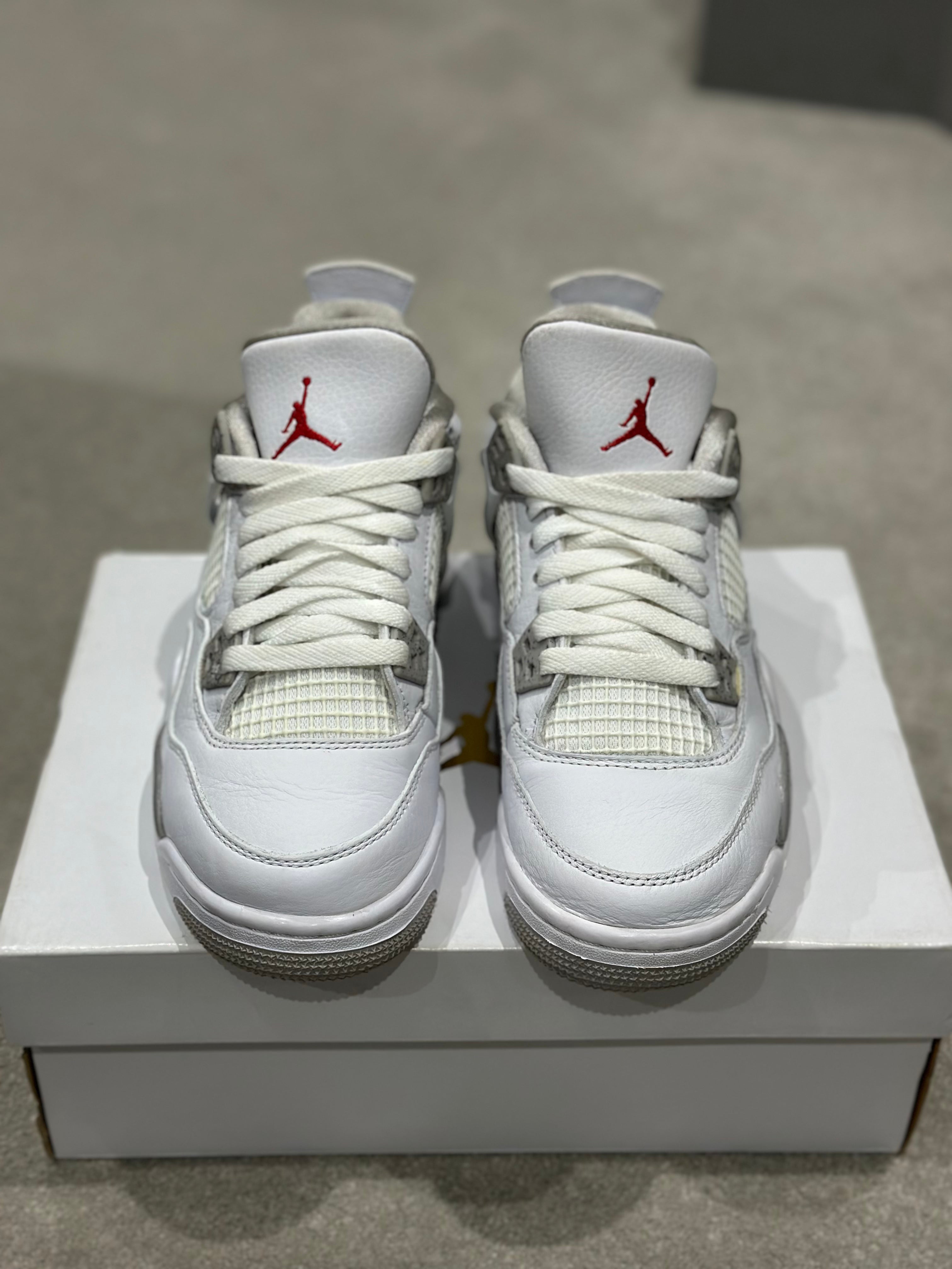 Air Jordan 4 Retro ‘White Oreo’ GS (Pre-loved) UK 4