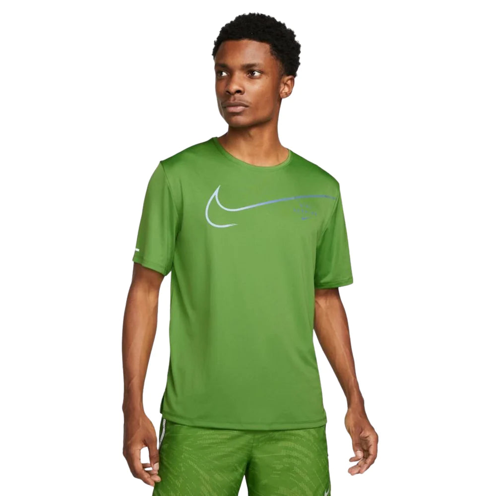 Nike Dri-Fit UV Run Division, T-Shirt Green