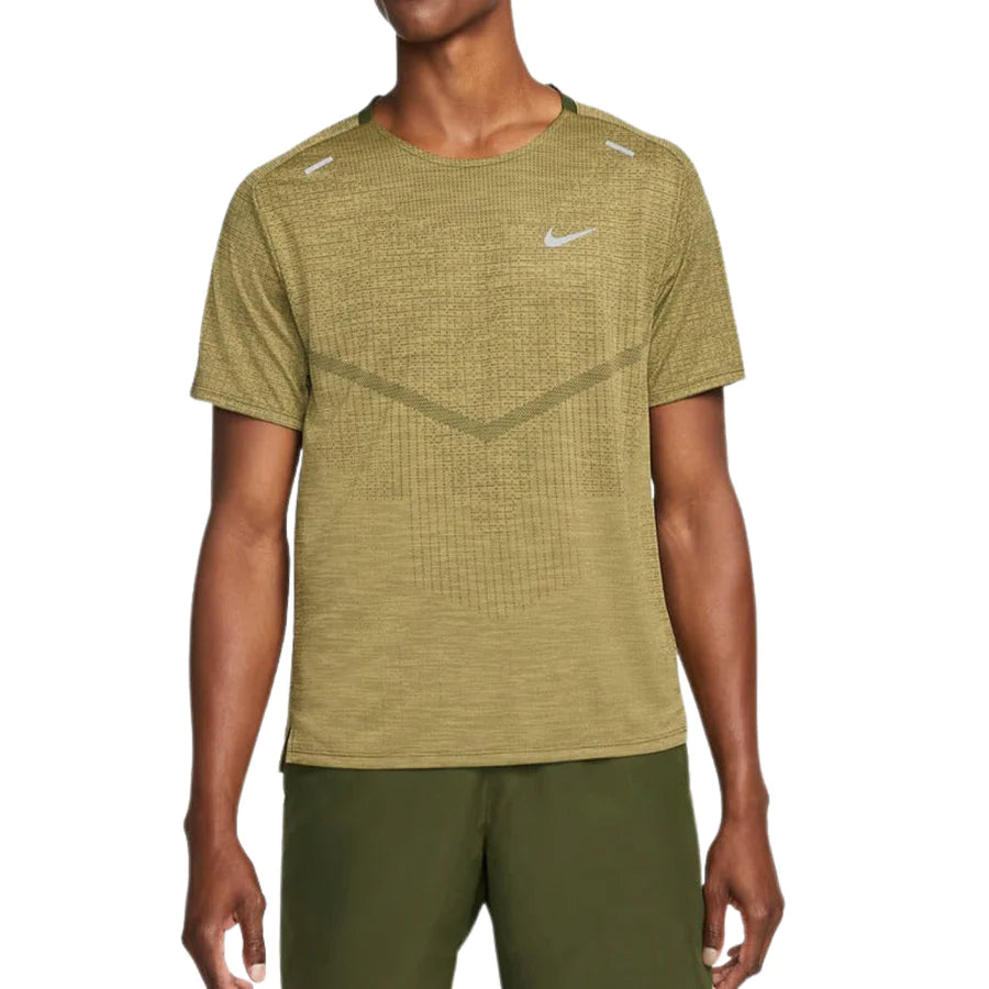 Nike Techknit T-Shirt Olive Green