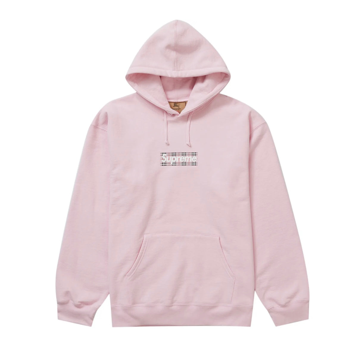 Supreme Burberry Box Logo Hoodie 'Light Pink'