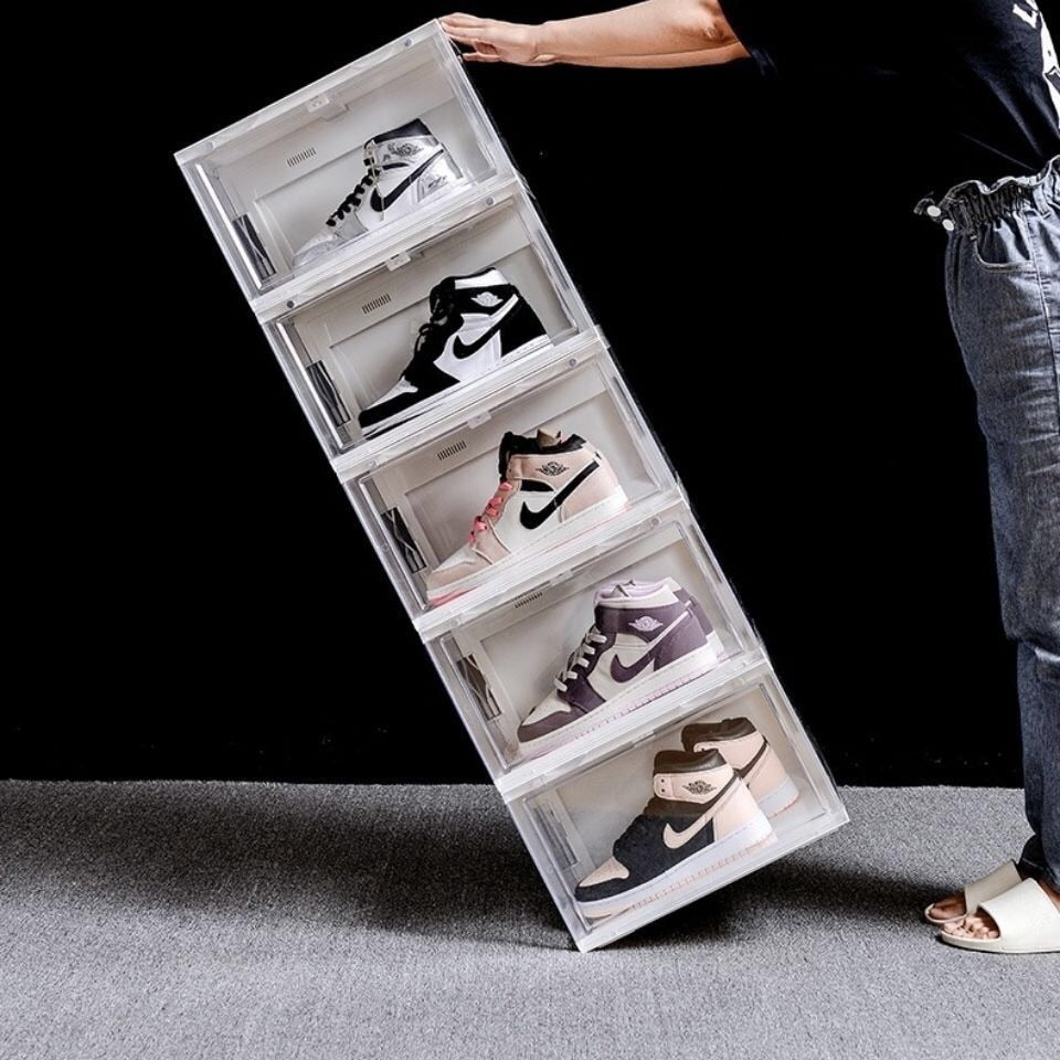 Sneaker Storage & Display Boxes - Sound Activated LED Light